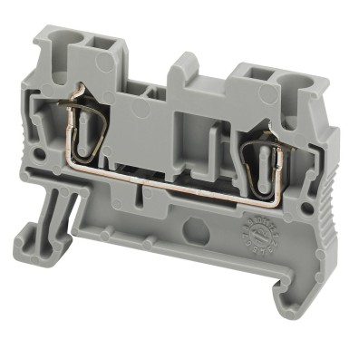 NSYTRR22 - Terminal block, Linergy TR, spring type, feed through, 2 points, 2.5mmІ, grey - Schneider Electric - Terminal block, Linergy TR, spring type, feed through, 2 points, 2.5mmІ, grey - Schneider Electric - 0