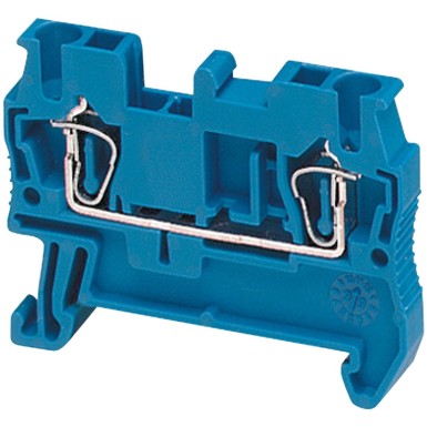 NSYTRR22BL - Terminal block, Linergy TR, spring type, feed through, 2 points, 2.5mmІ, blue - Schneider Electric - Terminal block, Linergy TR, spring type, feed through, 2 points, 2.5mmІ, blue - Schneider Electric - 0