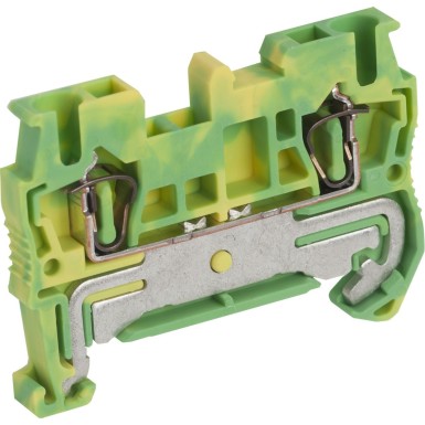 NSYTRR22PE - Terminal block, Linergy TR, spring type, protective earth, 2 points, 2.5mmІ, green-yellow, set of 50 - Schneider Electric - Terminal block, Linergy TR, spring type, protective earth, 2 points, 2.5mmІ, green-yellow, set of 50 - Schneider Electric - 0