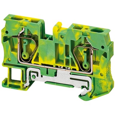 NSYTRR62PE - Terminal block, Linergy TR, Linergy TR, spring type, protective earth, 2 points, 6mmІ, green-yellow, set of 50 - Schneider Electric - Terminal block, Linergy TR, Linergy TR, spring type, protective earth, 2 points, 6mmІ, green-yellow, set of 50 - Schneider Electric - 0