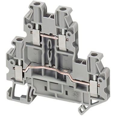 NSYTRV24D - SCREW TERMINAL, DOUBLE LEVEL, 4 POINTS, 2,5MMІ , GREY - Schneider Electric - SCREW TERMINAL, DOUBLE LEVEL, 4 POINTS, 2,5MMІ , GREY - Schneider Electric - 0