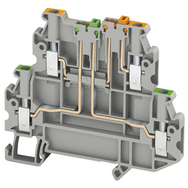 NSYTRV24SCD - SPRING TERMINAL, KNIFE DISCONNECT, DOUBLE LEVEL, 4 POINTS TEST, 2,5MM - Schneider Electric - SPRING TERMINAL, KNIFE DISCONNECT, DOUBLE LEVEL, 4 POINTS TEST, 2,5MM - Schneider Electric - 0