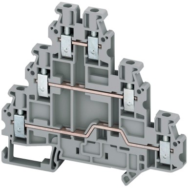 NSYTRV26T - SCREW TERMINAL, 3 LEVELS, 6 POINTS, 2,5MMІ, GREY - Schneider Electric - SCREW TERMINAL, 3 LEVELS, 6 POINTS, 2,5MMІ, GREY - Schneider Electric - 0