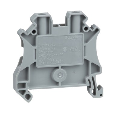 NSYTRV42 - Screw terminal - passing - 2 points - 4mmІ - gray - Schneider Electric - Screw terminal - passing - 2 points - 4mmІ - gray - Schneider Electric - 0