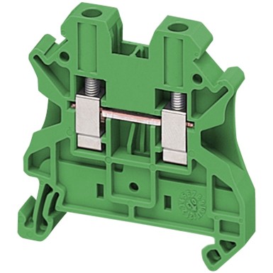 NSYTRV42GN - Screw terminal - passing - 2 points - 4mmІ - green - Schneider Electric - Screw terminal - passing - 2 points - 4mmІ - green - Schneider Electric - 0