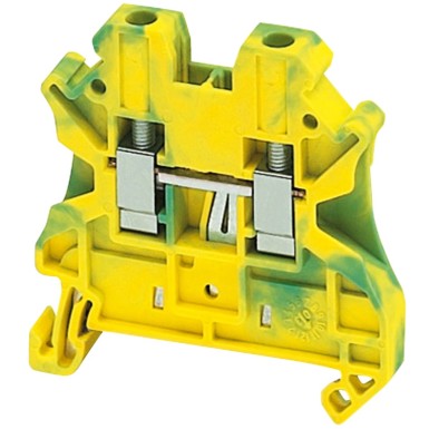 NSYTRV42PE - Screw terminal - for protective conductor - 2 points 4mmІ - green/yellow - Schneider Electric - Screw terminal - for protective conductor - 2 points 4mmІ - green/yellow - Schneider Electric - 0