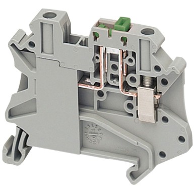 NSYTRV42ST - SCREW TERMINAL, KNIFE DISCONNECT, 2 POINTS, 4MMІ, WITH TEST POINT, GR - Schneider Electric - SCREW TERMINAL, KNIFE DISCONNECT, 2 POINTS, 4MMІ, WITH TEST POINT, GR - Schneider Electric - 0