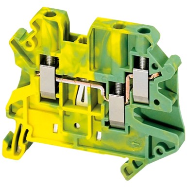 NSYTRV43PE - Screw terminal - for protective conductor - 3 points - 4mmІ - green/yellow - Schneider Electric - Screw terminal - for protective conductor - 3 points - 4mmІ - green/yellow - Schneider Electric - 0