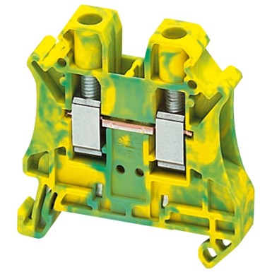 NSYTRV62PE - Screw terminal - for protective conductor - 2 points - 6mmІ - green/yellow - Schneider Electric - Screw terminal - for protective conductor - 2 points - 6mmІ - green/yellow - Schneider Electric - 0