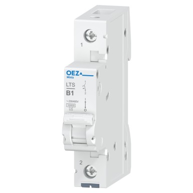 OEZ:41952 - In 1 A, Ue AC 230/400 V / DC 60 V, characteristic B, 1-pole, Icn 10 kA - OEZ - In 1 A, Ue AC 230/400 V / DC 60 V, characteristic B, 1-pole, Icn 10 kA - OEZ - 0