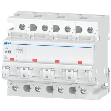 OEZ:42284 - In 125 A, Ue AC 230/400 V / DC 288 V, characteristic B, 4-pole, Icn 10 kA - OEZ - In 125 A, Ue AC 230/400 V / DC 288 V, characteristic B, 4-pole, Icn 10 kA - OEZ - 0