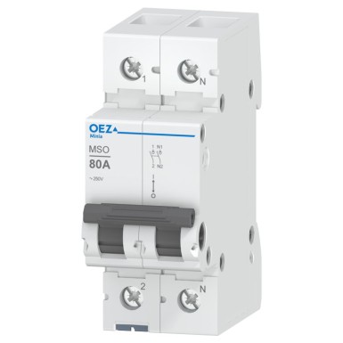 OEZ:42344 - In 80 A, Ue AC 250 V, 1+N-pole - OEZ - In 80 A, Ue AC 250 V, 1+N-pole - OEZ - 0