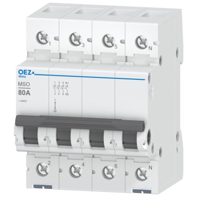 OEZ:42345 - In 80 A, Ue AC 250/440 V, 3+N-pole - OEZ - In 80 A, Ue AC 250/440 V, 3+N-pole - OEZ - 0