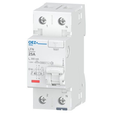 OEZ:42415 - In 25 A, Ue AC 230 V, Idn 300 mA, 2-pole, Inc 10 kA, type AC - OEZ - In 25 A, Ue AC 230 V, Idn 300 mA, 2-pole, Inc 10 kA, type AC - OEZ - 0