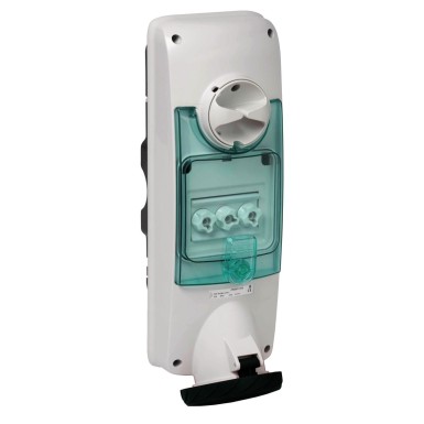 PKB63Q544 - Unika interlocked socket 63 A 3P + E 480...500 V AC IP65 wall - Schneider Electric - Unika interlocked socket 63 A 3P + E 480...500 V AC IP65 wall - Schneider Electric - 0