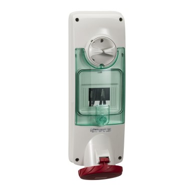 PKB63U534 - Unika interlocked socket 63 A 3P + E 380...415 V AC IP65 panel - Schneider Electric - Unika interlocked socket 63 A 3P + E 380...415 V AC IP65 panel - Schneider Electric - 0