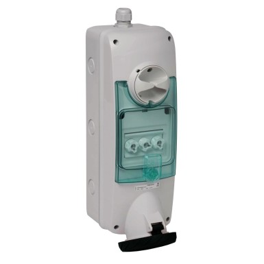 PKB63U544 - Unika interlocked socket 63 A 3P + E 480...500 V AC IP65 panel - Schneider Electric - Unika interlocked socket 63 A 3P + E 480...500 V AC IP65 panel - Schneider Electric - 0