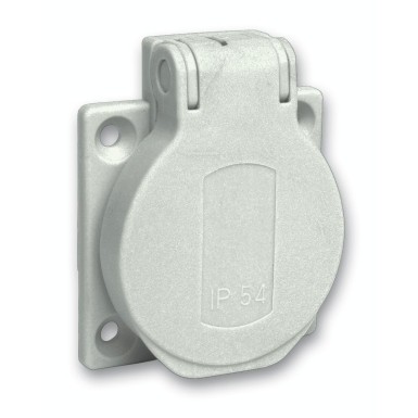 PKN51G - PratiKa socket grey 2P + E 10/16 A 250 V French IP54 flush back - Schneider Electric - PratiKa socket grey 2P + E 10/16 A 250 V French IP54 flush back - Schneider Electric - 0