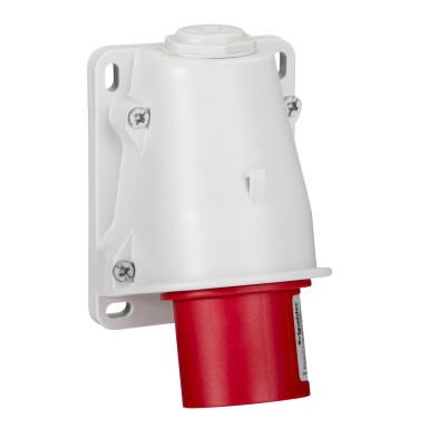 PKX16W433 - PratiKa plug angled 16A 2P + E 380...415 V AC IP44 wallmounted - Schneider Electric - PratiKa plug angled 16A 2P + E 380...415 V AC IP44 wallmounted - Schneider Electric - 0