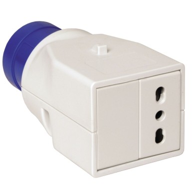 PKZA201 - PratiKa system adapter 1 socket Italy 16 A 2P+E 220V 50/60Hz - Schneider Electric - PratiKa system adapter 1 socket Italy 16 A 2P+E 220V 50/60Hz - Schneider Electric - 0