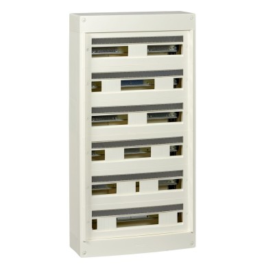 PRA13816 - Pragma - surface-mounted cabinet 6 rows 24 modules - 160A - without door - white - Schneider Electric - Pragma - surface-mounted cabinet 6 rows 24 modules - 160A - without door - white - Schneider Electric - 0