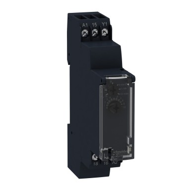 RE17LAMW - Modular timing relay, Harmony, 0.7A, 1CO, 0,1s..100h, on delay, solid state output, 24..240V AC DC - Schneider Electric - Modular timing relay, Harmony, 0.7A, 1CO, 0,1s..100h, on delay, solid state output, 24..240V AC DC - Schneider Electric - 0