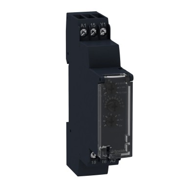 RE17RMMU - Harmony, Modular timing relay, 8 A, 1 CO, 1 s..100 h, multifunction, 24 V DC / 24...240 V AC/DC - Schneider Electric - Harmony, Modular timing relay, 8 A, 1 CO, 1 s..100 h, multifunction, 24 V DC / 24...240 V AC/DC - Schneider Electric - 0