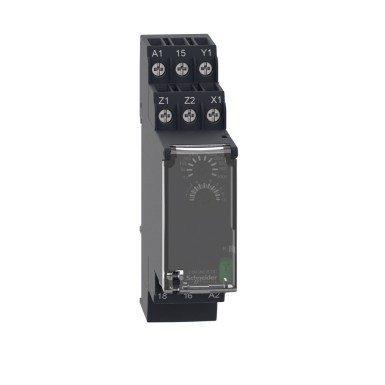 RE22R1ACMR - Harmony, Modular timing relay, 8 A, 1 CO, 0.05 s?¦300 h, dual function, 24...240 V AC/DC - Schneider Electric - Harmony, Modular timing relay, 8 A, 1 CO, 0.05 s?¦300 h, dual function, 24...240 V AC/DC - Schneider Electric - 1