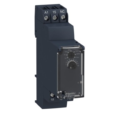 RE22R1KMR - Harmony, Modular timing relay, 5 A, 1 CO, 0.05 s?¦10 min, delay on deenergization, 24...240 V AC/DC - Schneider Electric - Harmony, Modular timing relay, 5 A, 1 CO, 0.05 s?¦10 min, delay on deenergization, 24...240 V AC/DC - Schneider Electric - 0