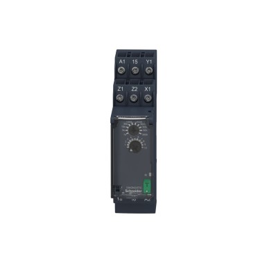 RE22R1MAMR - Harmony, Modular timing relay, 8 A, 1 CO, 0.05 s?¦300 h, on delay, 24...240 V AC/DC - Schneider Electric - Harmony, Modular timing relay, 8 A, 1 CO, 0.05 s?¦300 h, on delay, 24...240 V AC/DC - Schneider Electric - 1