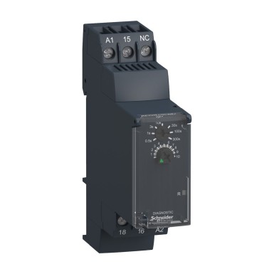 RE22R1QCMU - Harmony, Modular timing relay, 8 A, 1 CO, 0.05 s?¦300 s, star delta , 24 V DC / 24...240 V AC/DC - Schneider Electric - Harmony, Modular timing relay, 8 A, 1 CO, 0.05 s?¦300 s, star delta , 24 V DC / 24...240 V AC/DC - Schneider Electric - 0