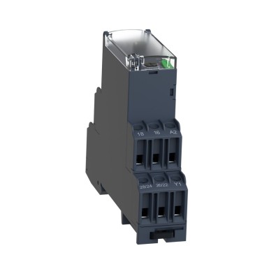 RE22R2AMR - Harmony, Modular timing relay, 8 A, 2 CO, 0.05 s?¦300 h, power on delay , 24...240 V AC/DC - Schneider Electric - Harmony, Modular timing relay, 8 A, 2 CO, 0.05 s?¦300 h, power on delay , 24...240 V AC/DC - Schneider Electric - 4