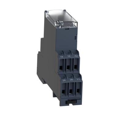 RE22R2AMU - Modular timing relay, Harmony, 8A, 2CO, 0.1s…100h, power on delay, 24V DC 24...240V AC DC - Schneider Electric - Modular timing relay, Harmony, 8A, 2CO, 0.1s…100h, power on delay, 24V DC 24...240V AC DC - Schneider Electric - 6