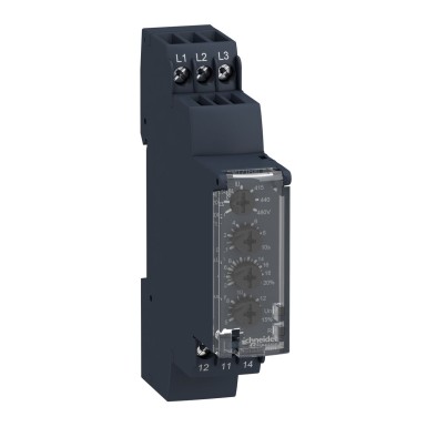 RM17UAS14 - Harmony, Modular 1phase voltage control relay, 5 A, 1 CO, 9?¦15 V DC - Schneider Electric - Harmony, Modular 1phase voltage control relay, 5 A, 1 CO, 9?¦15 V DC - Schneider Electric - 0