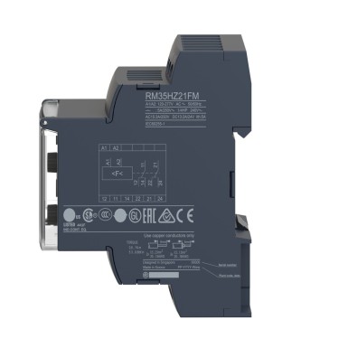 RM35HZ21FM - Harmony, Modular frequency control relay, 5 A, 1 CO + 1 CO, 120?¦277 V AC - Schneider Electric - Harmony, Modular frequency control relay, 5 A, 1 CO + 1 CO, 120?¦277 V AC - Schneider Electric - 1