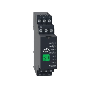 RMNF22TB30 - NFC 3 phase monitoring relay, Harmony, 8A, 2CO, multifunction, 208…480V AC - Schneider Electric - NFC 3 phase monitoring relay, Harmony, 8A, 2CO, multifunction, 208…480V AC - Schneider Electric - 1