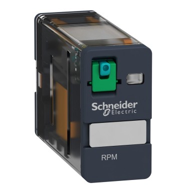 RPM11BD - Harmony, Power plugin relay, 15 A, 1 CO, with lockable test button, 24 V DC - Schneider Electric - Harmony, Power plugin relay, 15 A, 1 CO, with lockable test button, 24 V DC - Schneider Electric - 0