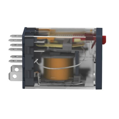 RPM22B7 - Harmony, Power plugin relay, 15 A, 2 CO, with LED, with lockable test button, 24 V AC - Schneider Electric - Harmony, Power plugin relay, 15 A, 2 CO, with LED, with lockable test button, 24 V AC - Schneider Electric - 3