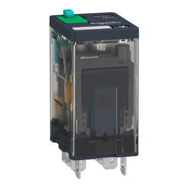 RPM22BD - Harmony, Power plugin relay, 15 A, 2 CO, with LED, with lockable test button, 24 V DC - Schneider Electric - Harmony, Power plugin relay, 15 A, 2 CO, with LED, with lockable test button, 24 V DC - Schneider Electric - 5