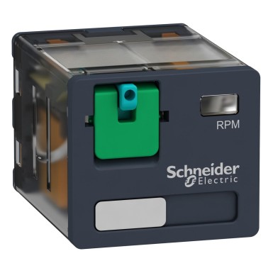 RPM31BD - Harmony, Power plugin relay, 15 A, 3 CO, with lockable test button, 24 V DC - Schneider Electric - Harmony, Power plugin relay, 15 A, 3 CO, with lockable test button, 24 V DC - Schneider Electric - 0