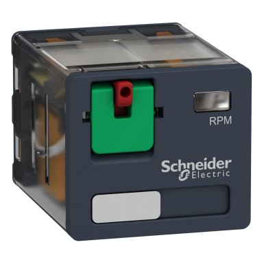 RPM31F7 - Harmony, Power plugin relay, 15 A, 3 CO, with lockable test button, 120 V AC - Schneider Electric - Harmony, Power plugin relay, 15 A, 3 CO, with lockable test button, 120 V AC - Schneider Electric - 0