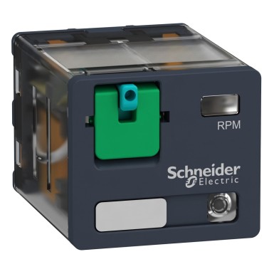 RPM32ED - Harmony, Power plugin relay, 15 A, 3 CO, with LED, with lockable test button, 48 V DC - Schneider Electric - Harmony, Power plugin relay, 15 A, 3 CO, with LED, with lockable test button, 48 V DC - Schneider Electric - 0