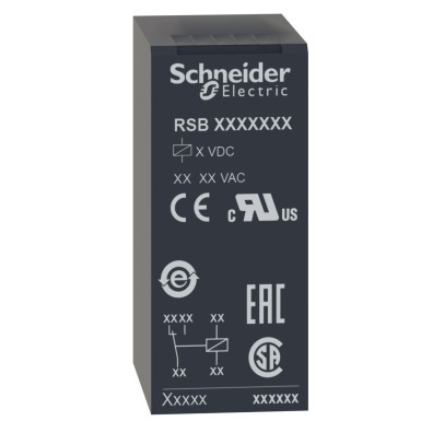 RSB1A120B7 - Harmony, Interface plugin relay, 12 A, 1 CO, 24 V AC - Schneider Electric - Harmony, Interface plugin relay, 12 A, 1 CO, 24 V AC - Schneider Electric - 6