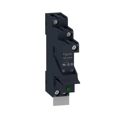 RSB1A120JDPV - Harmony, Interface plugin relay preassembled, 12 A, 1 CO, with LED, with protection circuit, 12 V DC - Schneider Electric - Harmony, Interface plugin relay preassembled, 12 A, 1 CO, with LED, with protection circuit, 12 V DC - Schneider Electric - 0