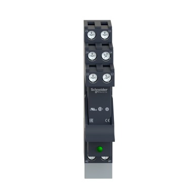 RSB1A160BDPV - Harmony, Interface plugin relay preassembled, 16 A, 1 CO, with LED, with protection circuit, 24 V DC - Schneider Electric - Harmony, Interface plugin relay preassembled, 16 A, 1 CO, with LED, with protection circuit, 24 V DC - Schneider Electric - 6