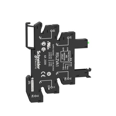 RSLZVA2 - Harmony, Socket equipped with LED and protection circuit, for RSL1 relays, srew connector, 48?¦60 V - Schneider Electric - Harmony, Socket equipped with LED and protection circuit, for RSL1 relays, srew connector, 48?¦60 V - Schneider Electric - 2