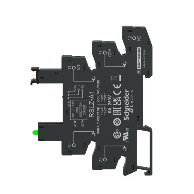 RSLZVA3 - Harmony, Socket equipped with LED and protection circuit, for RSL1 relays, srew connector, 110 V AC/ - Schneider Electric - Harmony, Socket equipped with LED and protection circuit, for RSL1 relays, srew connector, 110 V AC/ - Schneider Electric - 3