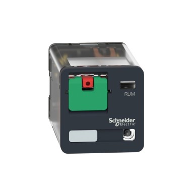 RUMC22P7 - Harmony, Universal plugin relay, 10 A, 2 CO, with LED, with lockable test button, 230 V AC - Schneider Electric - Harmony, Universal plugin relay, 10 A, 2 CO, with LED, with lockable test button, 230 V AC - Schneider Electric - 1