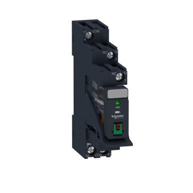 RXG12B7PV - Harmony, Interface plugin relay preassembled, 10 A, 1 CO, with LED, with lockable test button, with - Schneider Electric - Harmony, Interface plugin relay preassembled, 10 A, 1 CO, with LED, with lockable test button, with - Schneider Electric - 0