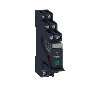 RXG21BDPV - Harmony, Interface plugin relay preassembled, 5 A, 2 CO, with lockable test button, with protection - Schneider Electric - Harmony, Interface plugin relay preassembled, 5 A, 2 CO, with lockable test button, with protection - Schneider Electric - 0